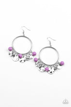 Load image into Gallery viewer, Chroma Chimes Purple Earring Paparazzi Accessories