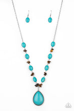 Load image into Gallery viewer, Desert Diva - Blue Stone Necklace Paparazzi Accessories