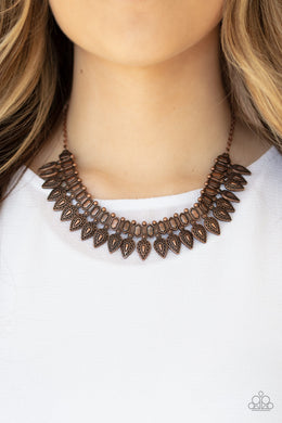 When The Hunter Becomes The Hunted Copper Necklace Paparazzi Accessories