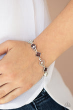 Load image into Gallery viewer, Eden Etiquette Purple Cat&#39;s Eye Bracelet Paparazzi Accessories