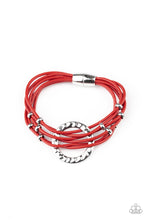Load image into Gallery viewer, Magnetic Muse Red Bracelet Paparazzi Accessories