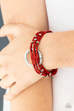 Load image into Gallery viewer, Magnetic Muse Red Bracelet Paparazzi Accessories