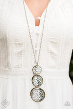 Load image into Gallery viewer, Buckle Down Silver Necklace Paparazzi Accessories