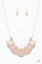 Load image into Gallery viewer, RADIAL Waves - Rose Gold Necklace Paparazzi Accessories