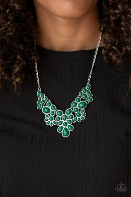 Bohemian Banquet - Green Necklace Paparazzi Accessories