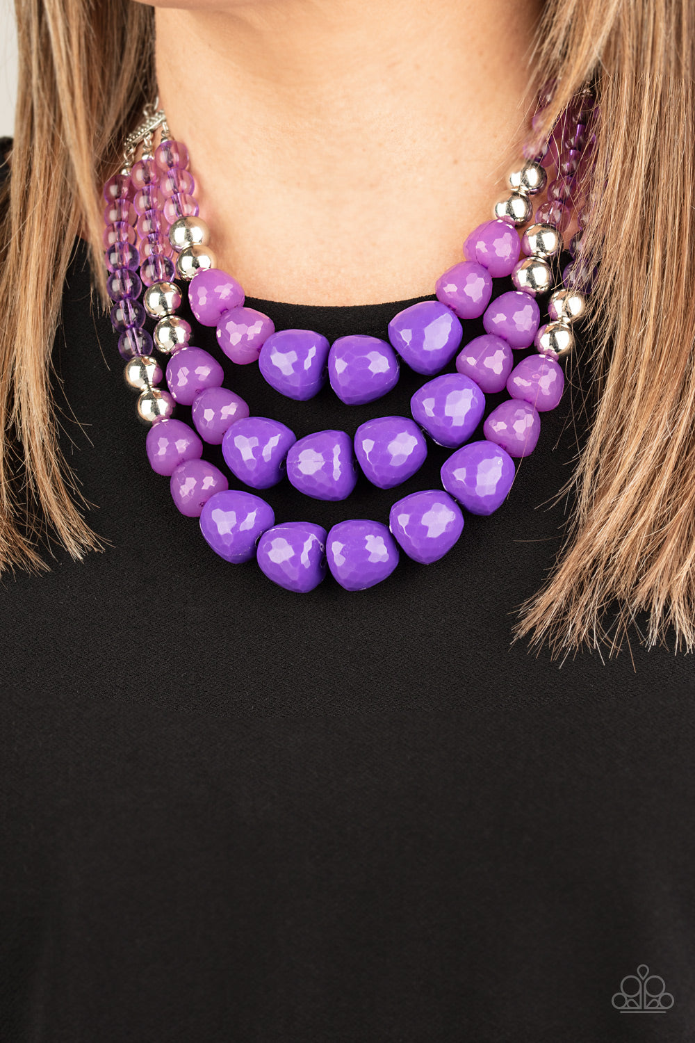 Forbidden Fruit - Purple Necklace Paparazzi Accessories