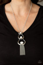 Load image into Gallery viewer, As MOON As I Can - White Necklace Paparazzi Accessories