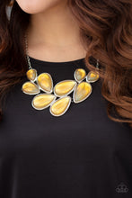 Load image into Gallery viewer, Iridescently Irresistible - Yellow Necklace Paparazzi Accessories