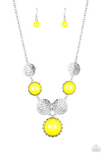 Load image into Gallery viewer, Bohemian Bombshell Yellow Necklace Paparazzi Accessories
