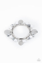 Load image into Gallery viewer, Charming Treasure - White Stretchy Bracelet Paparazzi Accessories