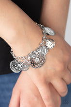 Load image into Gallery viewer, Trinket Tranquility White Rhinestone Charm Bracelet Paparazzi Accessories