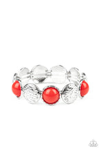 Load image into Gallery viewer, Boardwalk Boho Red Stretchy Bracelet Paparazzi Accessories