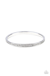 Bangles,hematite,rhinestones,silver,Power Move Silver Bracelet