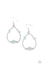 Load image into Gallery viewer, Lotus Ice Blue Earrings Paparazzi Accessories