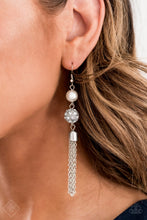 Load image into Gallery viewer, Going Dior to Dior White Earring Paparazzi Accessories