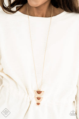 Serene Sheen Gold Necklace Paparazzi Accessories