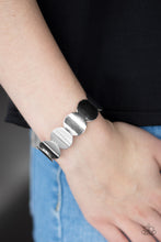 Load image into Gallery viewer, Industrial Influencer - Silver Stretchy Bracelet Paparazzi Accessories