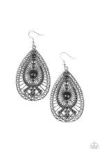 Load image into Gallery viewer, Just Dropping By Black Earrings Paparazzi Accessories