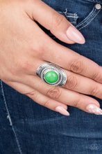 Load image into Gallery viewer, Sunny Sensations Green Ring Paparazzi Accessories