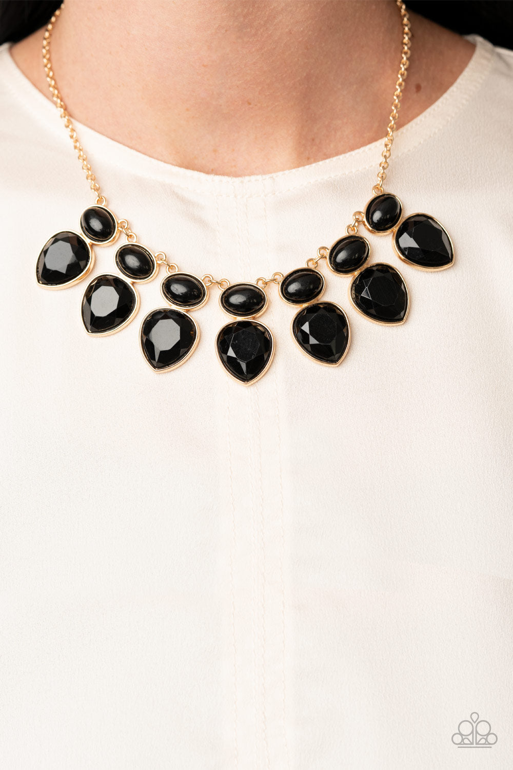 Modern Masquerade - Black Necklace Paparazzi Accessories