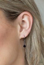 Load image into Gallery viewer, Head OVAL Heels - Black Gunmetal Hematite Rhinestone Necklace Paparazzi Accessories