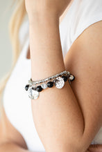 Load image into Gallery viewer, Charming Treasure - Black Stretchy Bracelet Paparazzi Accessories