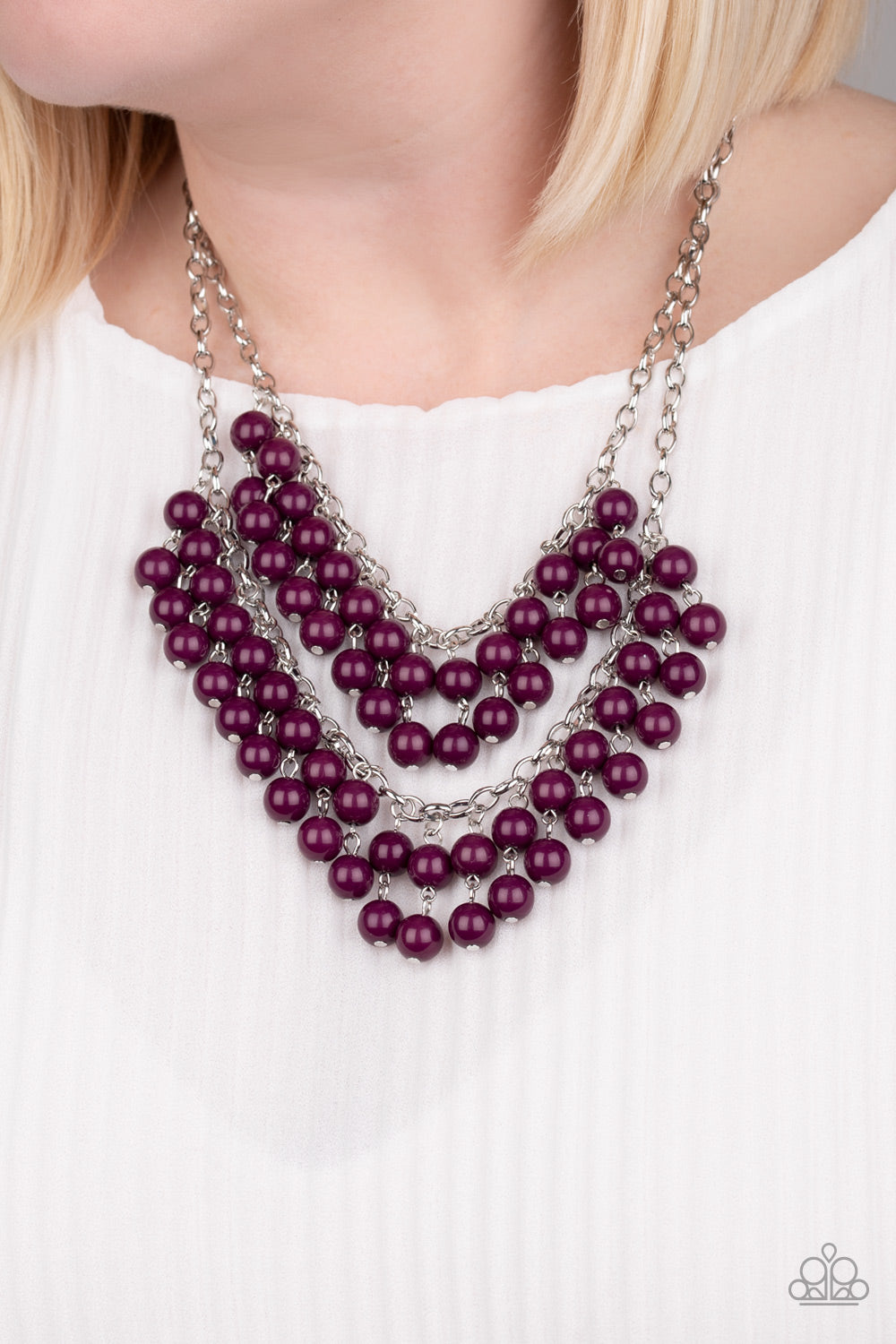 Bubbly Boardwalk Purple Necklace Paparazzi Accessories