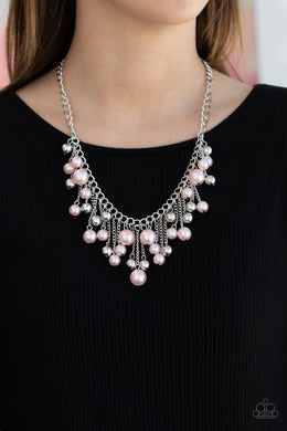 City Celebrity - Pink Pearl Necklace Paparazzi Accessories
