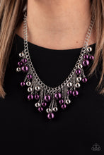 Load image into Gallery viewer, City Celebrity - Purple Pearl Necklace Paparazzi Accessories