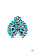Load image into Gallery viewer, Trendy Talisman Blue Stone Ring Paparazzi Accessories