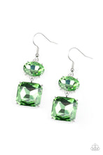 Load image into Gallery viewer, All Ice On Me Green Earring Paparazzi Accessories