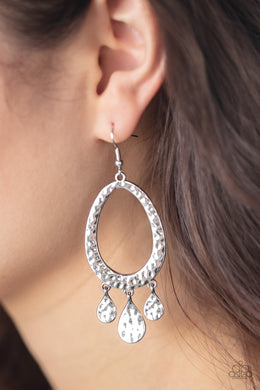 Taboo Trinket - Silver Earrings Paparazzi Accessories