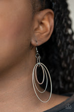 Load image into Gallery viewer, Shimmer Surge - Black Gunmetal Earrings Paparazzi Accessories