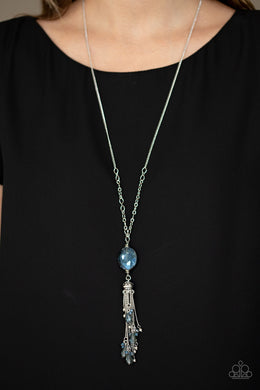 Fringe Flavor - Blue Necklace Paparazzi Accessories
