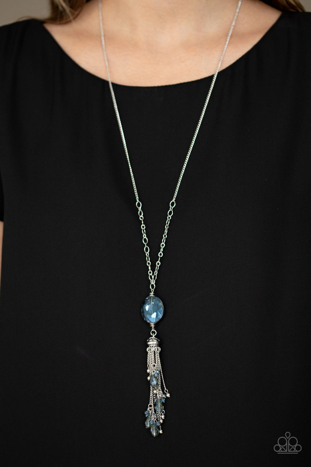 Fringe Flavor - Blue Necklace Paparazzi Accessories