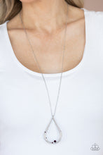 Load image into Gallery viewer, Royal REIGN-Storm - Purple Rhinestone Necklace Paparazzi Accessories
