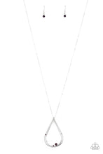 Load image into Gallery viewer, Royal REIGN-Storm - Purple Rhinestone Necklace Paparazzi Accessories