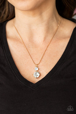 Top Dollar Diva - Gold Necklace Paparazzi Accessories