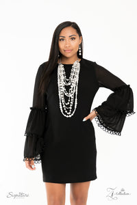 2020 Zi,long necklace,Pearls,rhinestones,silver,white,The LeCricia Zi Collection Necklace