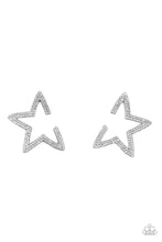Load image into Gallery viewer, Star Player - Black Gunmetal Rhinestone Earrings Paparazzi Accessories