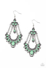 Load image into Gallery viewer, Unique Chic Green Earrings Paparazzi Accessories