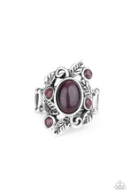 Load image into Gallery viewer, Tropical Dream - Purple Cat&#39;s Eye Ring Paparazzi Accessories
