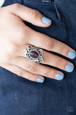 Tropical Dream - Purple Cat's Eye Ring Paparazzi Accessories