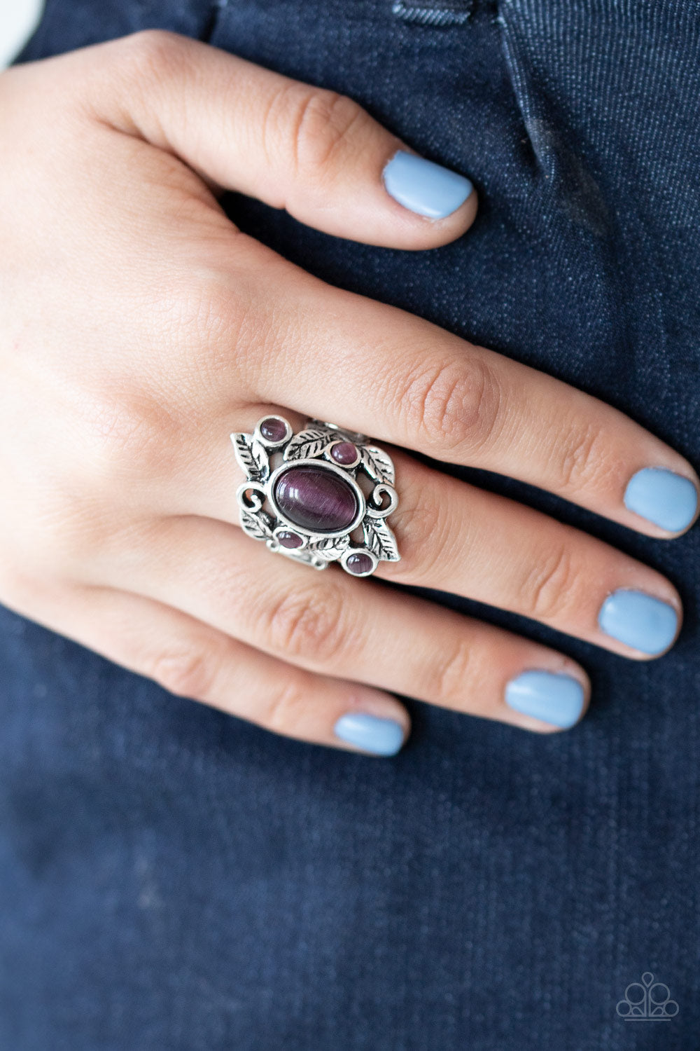 Tropical Dream - Purple Cat's Eye Ring Paparazzi Accessories