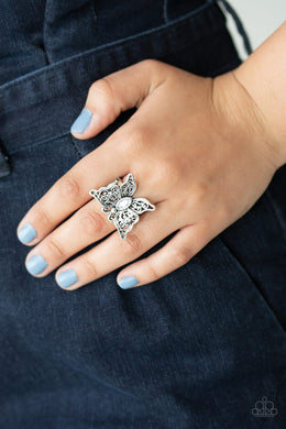 Flutter Flavor - White Paparazzi Accessories