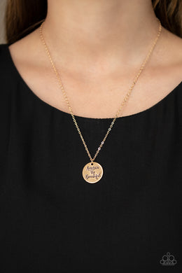 America The Beautiful Gold Necklace Paparazzi Accessories