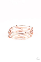 Load image into Gallery viewer, Stellar Orbit - Copper Bangle Bracelets Paparazzi Accessories