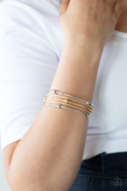 Stellar Orbit - Multi Bangle Bracelets Paparazzi Accessories