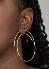 Load image into Gallery viewer, Vogue Vortex - Gold Earrings Paparazzi Accessories