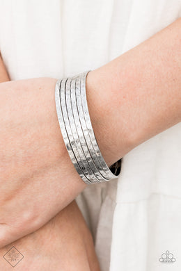 Bauble-Headed Silver Cuff Bracelet Paparazzi Accessories